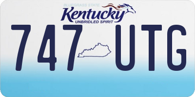 KY license plate 747UTG