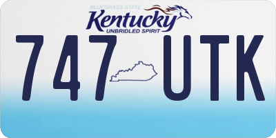 KY license plate 747UTK