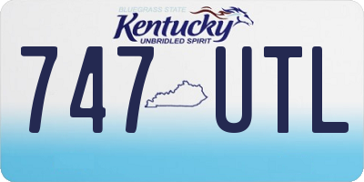 KY license plate 747UTL