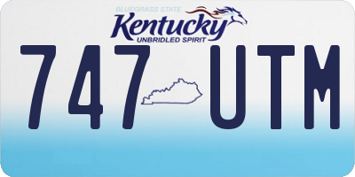 KY license plate 747UTM