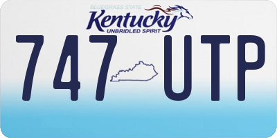 KY license plate 747UTP
