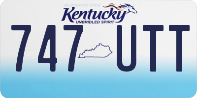KY license plate 747UTT