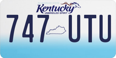 KY license plate 747UTU