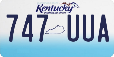 KY license plate 747UUA