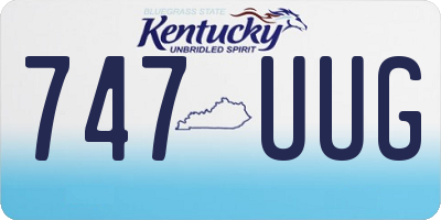 KY license plate 747UUG