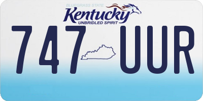KY license plate 747UUR