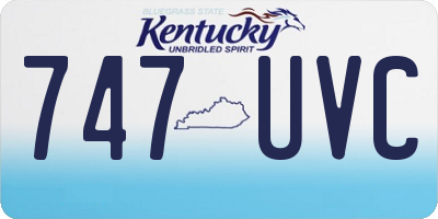 KY license plate 747UVC
