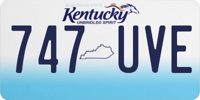 KY license plate 747UVE