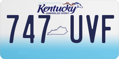 KY license plate 747UVF