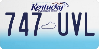 KY license plate 747UVL