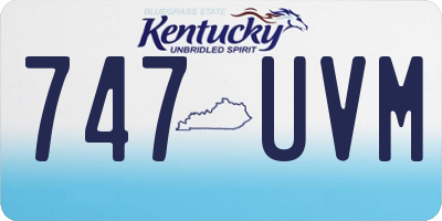 KY license plate 747UVM