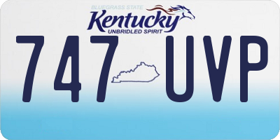KY license plate 747UVP
