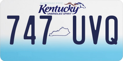 KY license plate 747UVQ