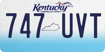KY license plate 747UVT