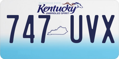 KY license plate 747UVX