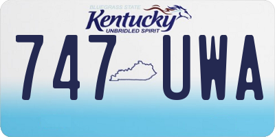 KY license plate 747UWA