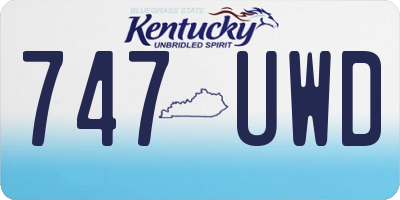 KY license plate 747UWD