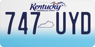 KY license plate 747UYD