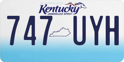 KY license plate 747UYH