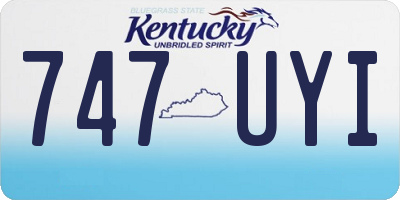KY license plate 747UYI