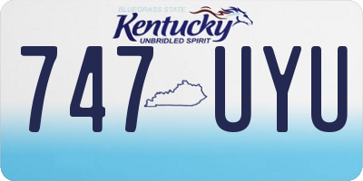 KY license plate 747UYU
