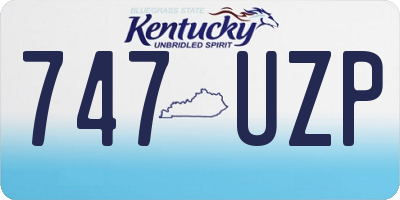 KY license plate 747UZP