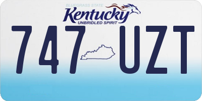 KY license plate 747UZT