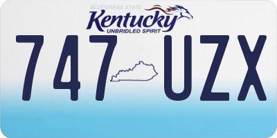 KY license plate 747UZX