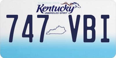 KY license plate 747VBI