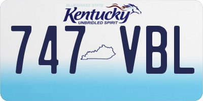 KY license plate 747VBL