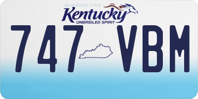 KY license plate 747VBM