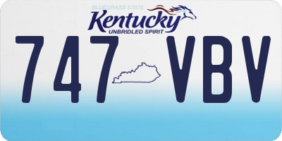 KY license plate 747VBV