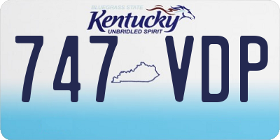 KY license plate 747VDP