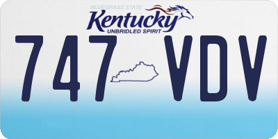 KY license plate 747VDV