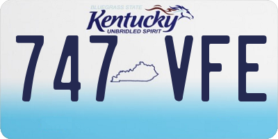 KY license plate 747VFE