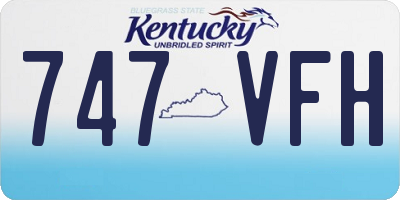 KY license plate 747VFH