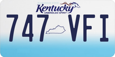 KY license plate 747VFI