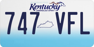 KY license plate 747VFL