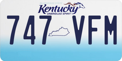 KY license plate 747VFM