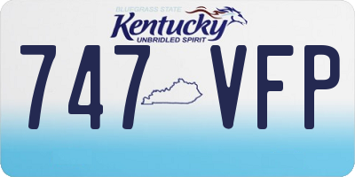 KY license plate 747VFP