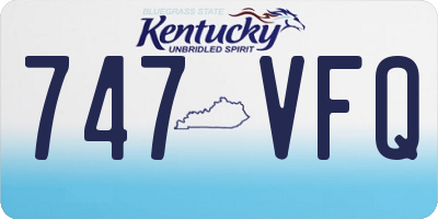 KY license plate 747VFQ