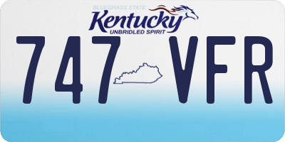 KY license plate 747VFR