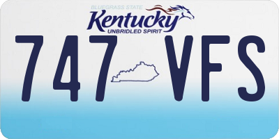 KY license plate 747VFS