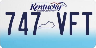 KY license plate 747VFT