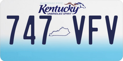 KY license plate 747VFV
