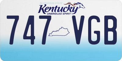 KY license plate 747VGB