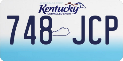 KY license plate 748JCP