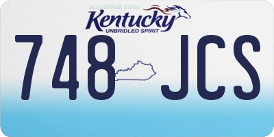 KY license plate 748JCS