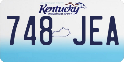 KY license plate 748JEA