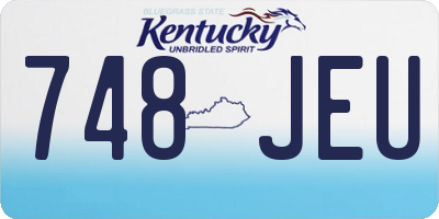 KY license plate 748JEU